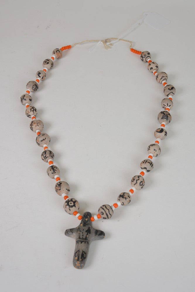 Very Rare Santo Domingo Pottery Necklace