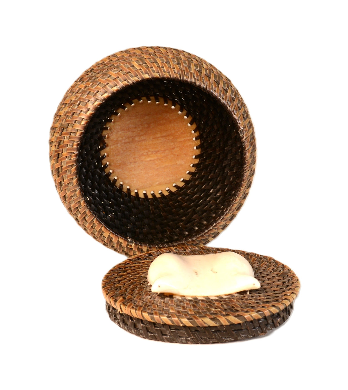 Eskimo Baleen Basket by Carl Hank, Iñupiat [Anchorage]