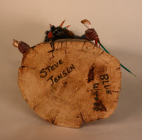 Navajo Carved Hopi Blue Whipper Kachina Doll By Steve Jensen