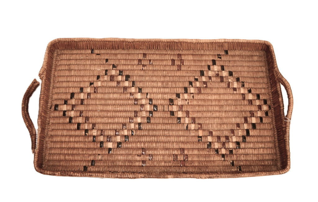 Salish Thompson River Large Rectangular Serving Tray Basket