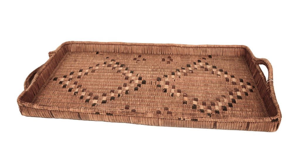 Salish Thompson River Large Rectangular Serving Tray Basket