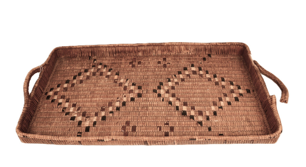 Salish Thompson River Large Rectangular Serving Tray Basket