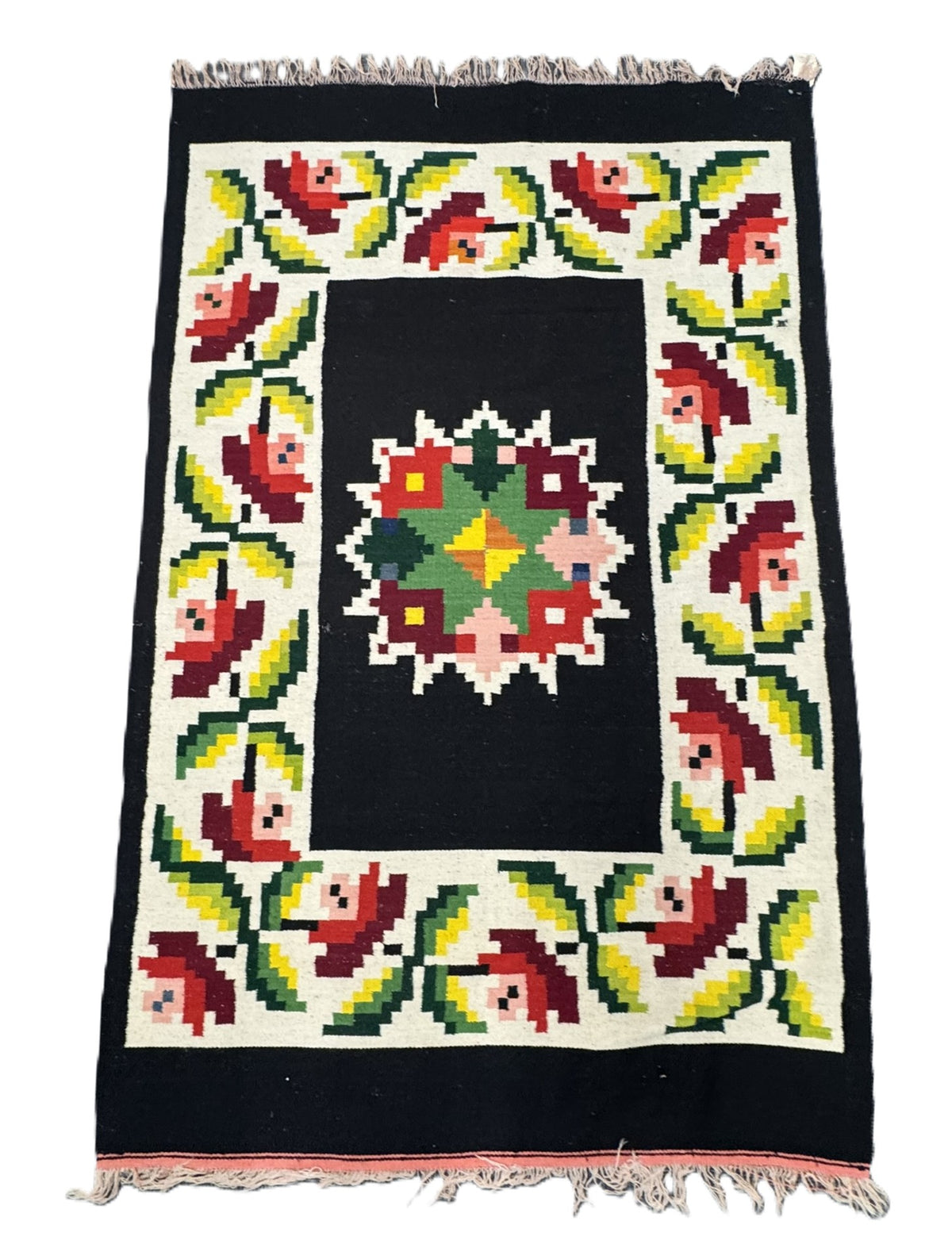 Mexican Rug with Fringe