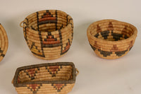 Four Hopi Coiled Baskets