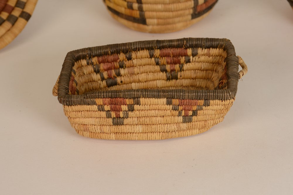 Four Hopi Coiled Baskets