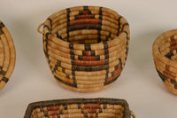 Four Hopi Coiled Baskets