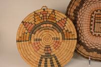 Three Hopi Baskets : One Coiled and Two Wicker Pictorial Baskets