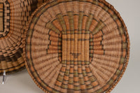 Three Hopi Baskets : One Coiled and Two Wicker Pictorial Baskets