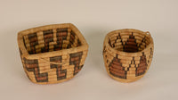 Two Hopi Coiled Baskets