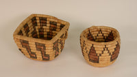 Two Hopi Coiled Baskets