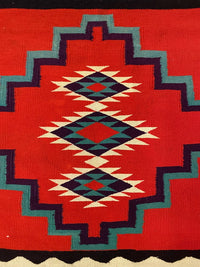 Navajo Germantown Fancy Saddle Blanket
