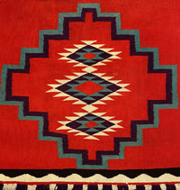 Navajo Germantown Fancy Saddle Blanket