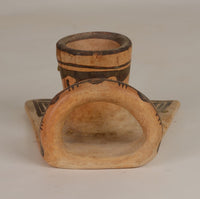 Hopi Pueblo Pottery; Nampeyo of Hano Candlestick Holder