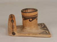 Hopi Pueblo Pottery; Nampeyo of Hano Candlestick Holder