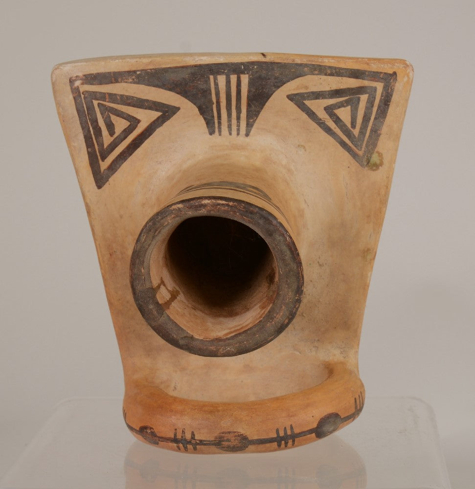 Hopi Pueblo Pottery; Nampeyo of Hano Candlestick Holder