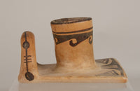 Hopi Pueblo Pottery; Nampeyo of Hano Candlestick Holder