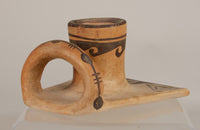 Hopi Pueblo Pottery; Nampeyo of Hano Candlestick Holder