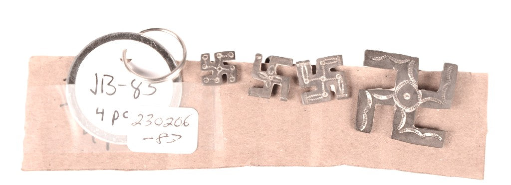 Navajo Sterling Silver Swastika Pins 4 piece