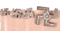 Navajo Sterling Silver Swastika Pins 4 piece
