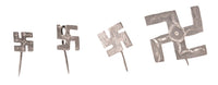 Navajo Sterling Silver Swastika Pins 4 piece