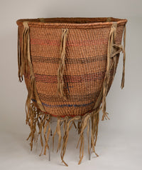 Apache Burden Basket with hide and cloth attachments