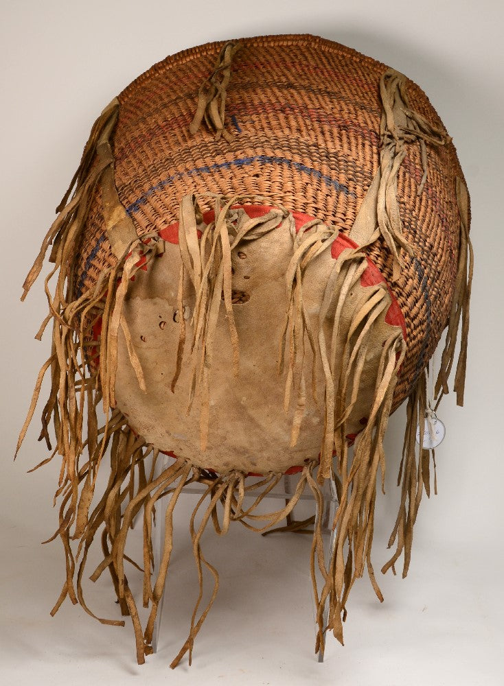 Apache Burden Basket with hide and cloth attachments