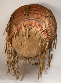Apache Burden Basket with hide and cloth attachments