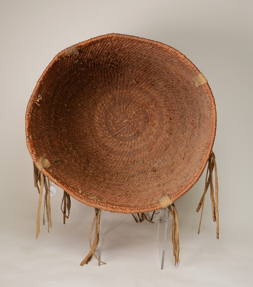 Apache Burden Basket with hide and cloth attachments
