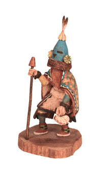 Hopi Pueblo Aholi Kachina Doll By Riel Navasie