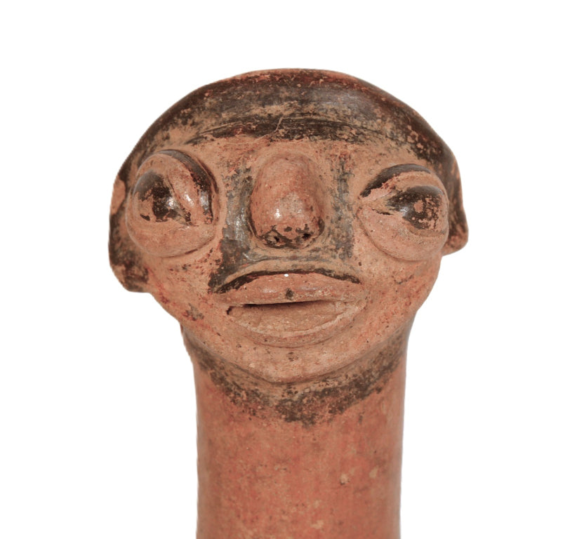 Pre Columbian Pottery Rattle Artifact