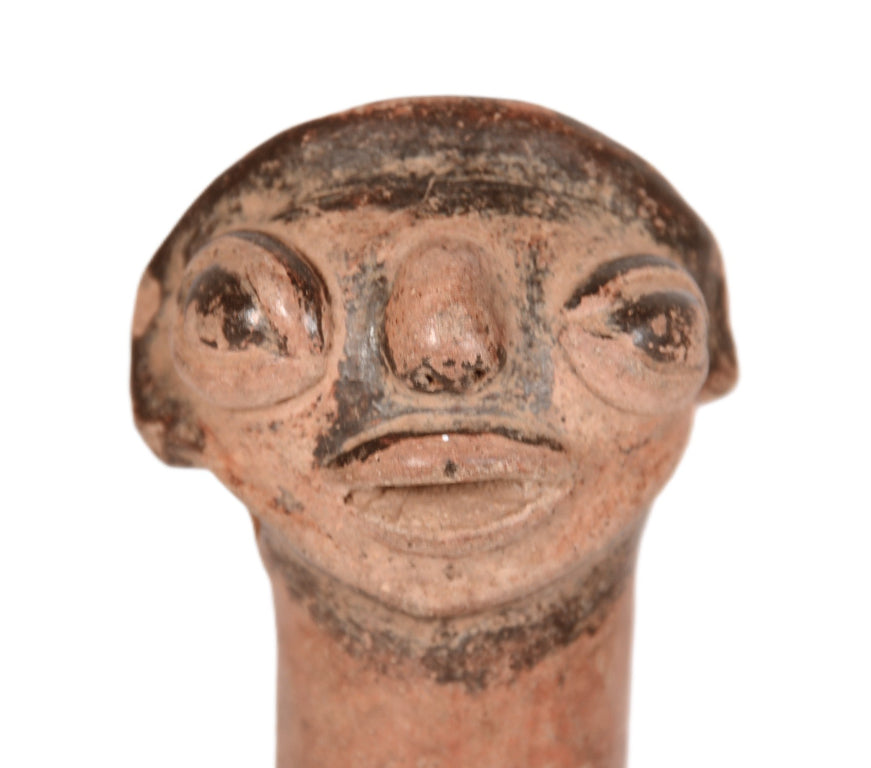 Pre Columbian Pottery Rattle Artifact