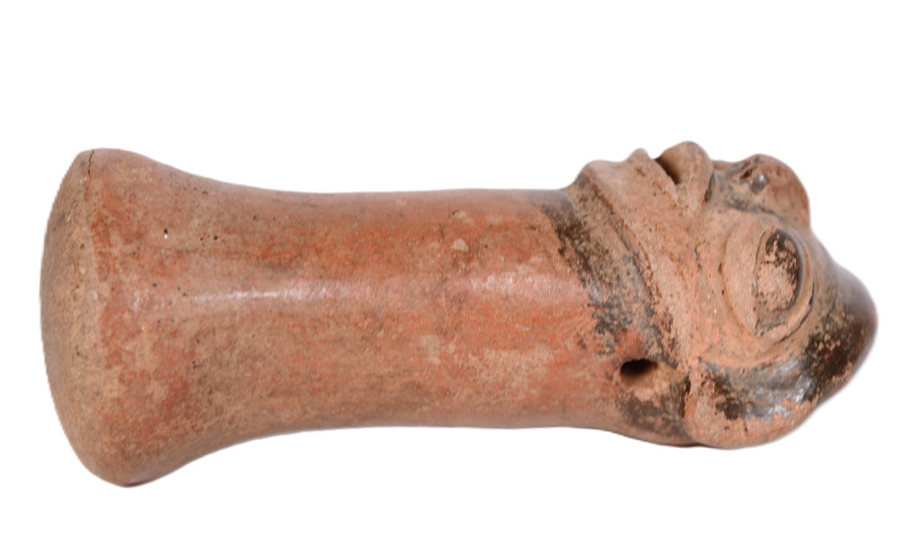 Pre Columbian Pottery Rattle Artifact