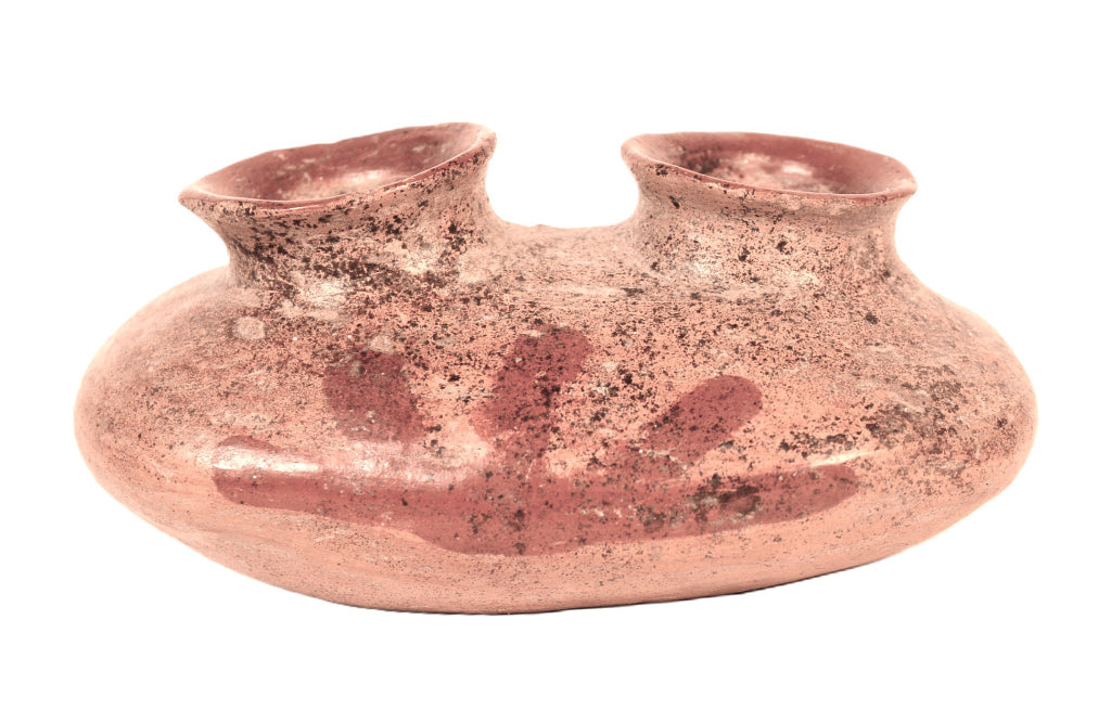Pre-Columbian Double Spout Pottery Vase