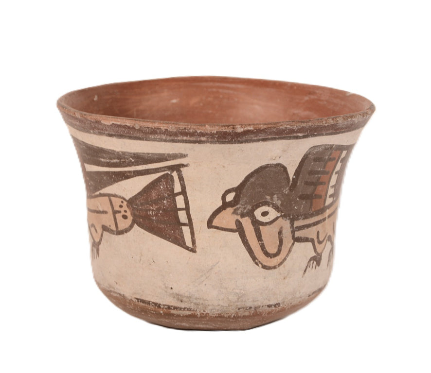 Peru Nazca Bird Pottery Bowl