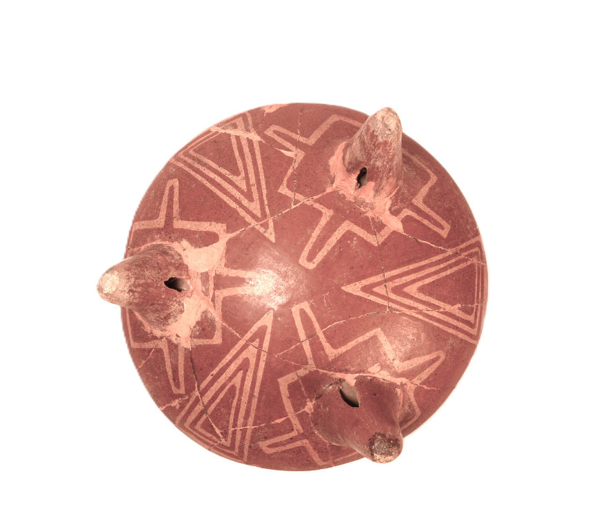 Pre-Columbian 3 Legged Pottery Bowl