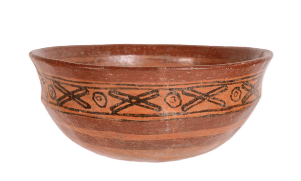 Large Pre Columbian Mayan Pottery Bowl