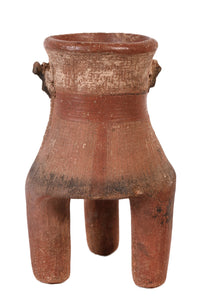 Precolumbian Tall Legged Pottery Jar