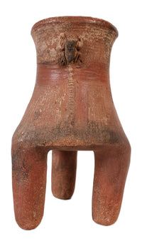 Precolumbian Tall Legged Pottery Jar