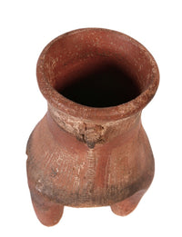 Precolumbian Tall Legged Pottery Jar