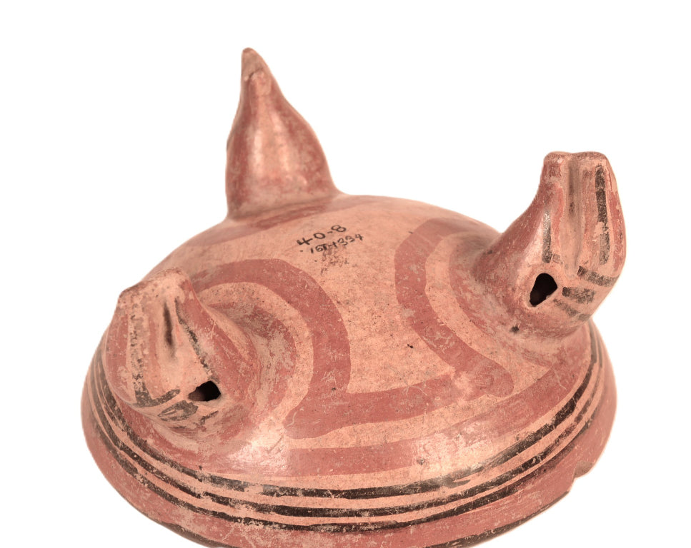 Pre-Columbian 3 Legged Costa Rica Pedestal Pottery Bowl