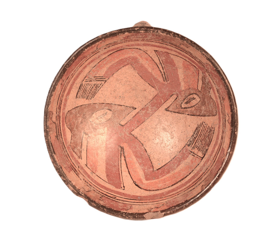 Pre-Columbian 3 Legged Costa Rica Pedestal Pottery Bowl