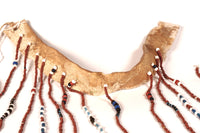 Plateau Choker Hide, Beads and Shell Necklace