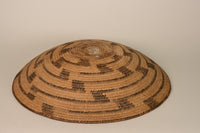 Fine Pima (Akimel O'odham) Winnowing Basket; Whirlwind motif