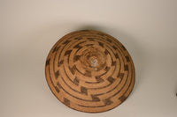 Fine Pima (Akimel O'odham) Winnowing Basket; Whirlwind motif