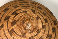 Fine Pima (Akimel O'odham) Winnowing Basket; Whirlwind motif