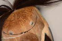 Kwakiutl Carved Gwanis Mask, Grouse Mask 2001 by Simon Dick