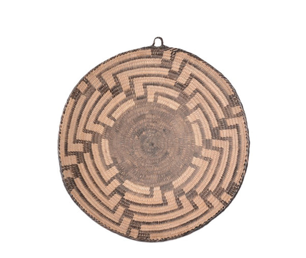 Fine Pima Whirling Motif Basketry Bowl
