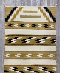 Navajo Rug - Double Saddle Blanket - Damaged near corner