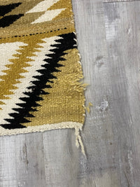 Navajo Rug - Double Saddle Blanket - Damaged near corner