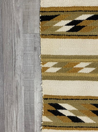 Navajo Rug - Double Saddle Blanket - Damaged near corner